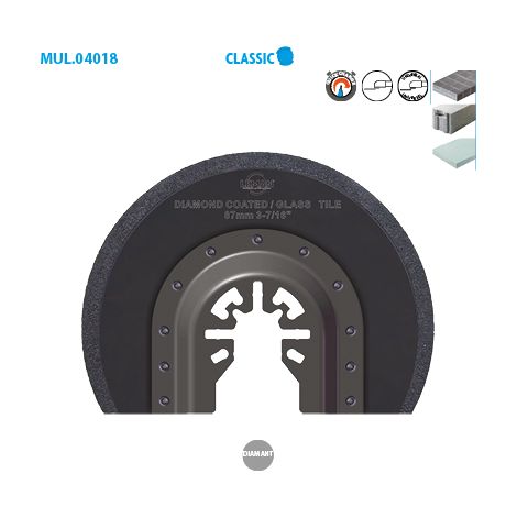 Leman - Lame de scie segment diamantée diamètre 87 mm - 4018.01 (1/2)