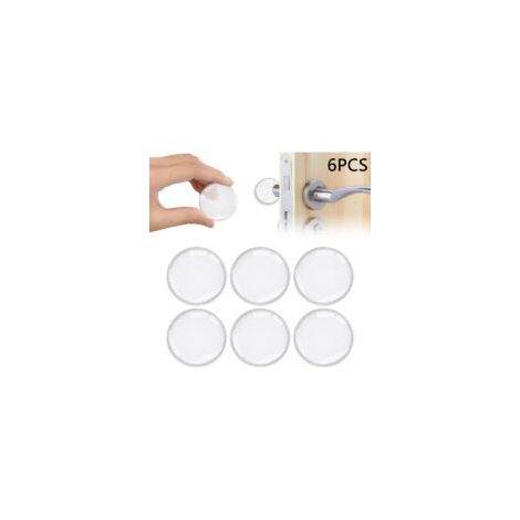 Selbstklebende Silikon-Türstopper – 6-teiliges Set – Langlebiger Wandschutz für Küche und Büro – Einfache Montage