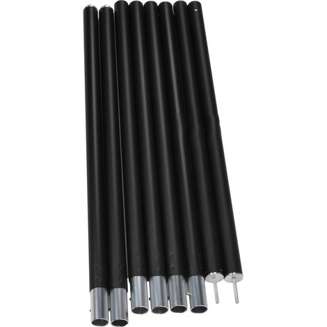Tente COOLCAMP 2.8m mât de camp extérieur 33mm poteau auvent support auvent en aluminium pour tente parasol (surpoids hors dimensions) (emballé dans sac PE) (1/5)