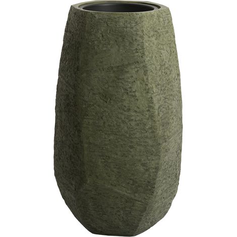 Vaso decorativo verde in pietra robusto Light & Living Agelo (1/3)