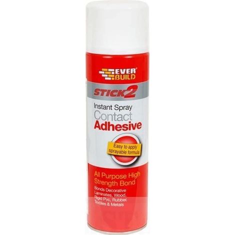 Everbuild CONSPRAY5 Stick 2 Spray Contact Adhesive 500ml EVBCONSPRAY5