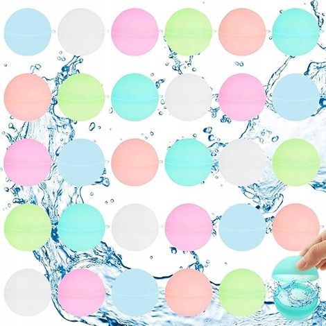 Globos de agua reutilizables Lets Joy, paquete de 30 globos de agua para niños (1/5)