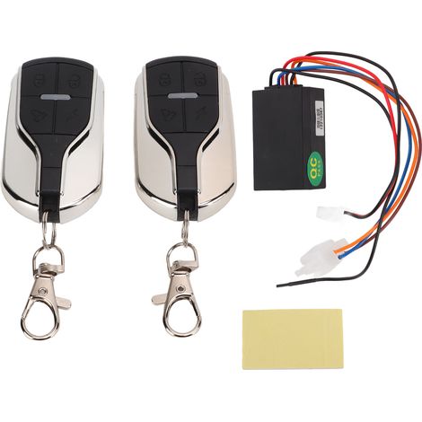 Alarme moto 124dB sans fil avec télécommande et capteur de vibration pour vélo électrique 48V-64V (1/5)