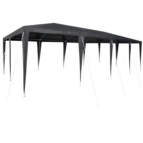 Tente de fête Anthracite et blanc 800 x 400 x 266 cm CFW539934 (1/5)