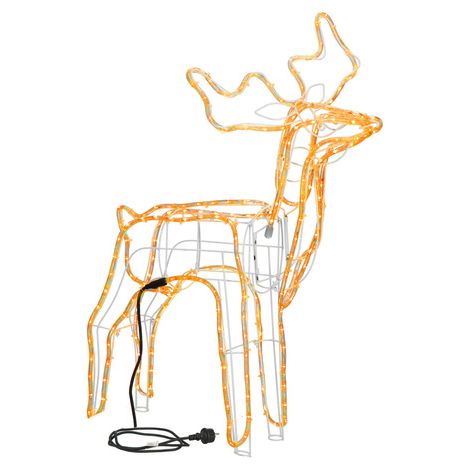Rentier LED Weihnachten 90 cm beleuchtete Dekoration für den Garten, warmweiß