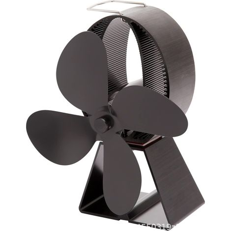 Ventilateur silencieux pour la circulation de la chaleur, ventilateur pour poêle à bois pour poêle à bois/poêle à bois/cheminée, ventilateur écologique (1/4)