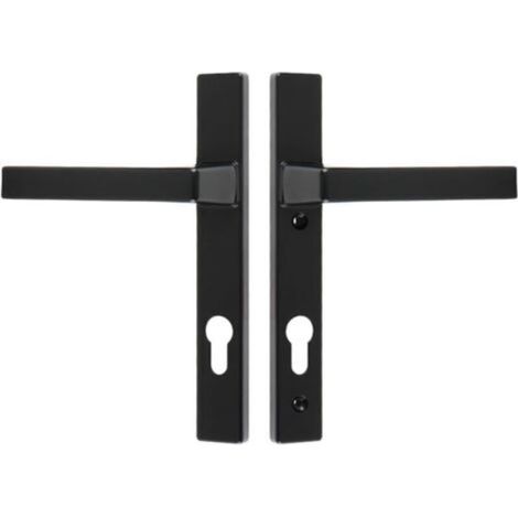 Paar schwarze Türgriffe – Holzgriffe für den Innenbereich, ohne Riegel, elegantes Design - Crezuo (1/4)