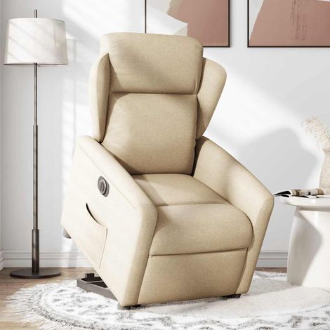 Maison Exclusive - Relaxsessel mit Aufstehhilfe Elektrisch Creme