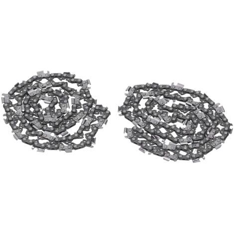 Guide et chaîne pour tronçonneuse ,2pcs Chaîne de Tronçonneuse, 18 Pouces 325 68 72dl Kit D'ensemble en Acier en Alliage de Lame de avec Dents de Scie Incisives pour le Travail du Bois, L'exploitation (1/4)