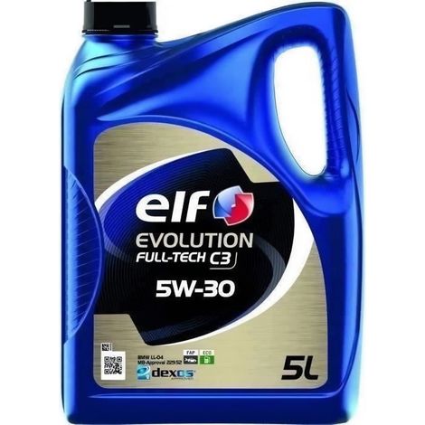Huile moteur - ELF - EVOLUTION FULL-TECH C3 5W-30 - 5L (1/2)