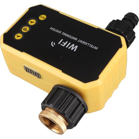 Programmateur d'eau WiFi avec panneau solaire, temporisateur d'arrosage intelligent, contrôleur irrigation automatique avec APP pour tuyau jardin (1/5)