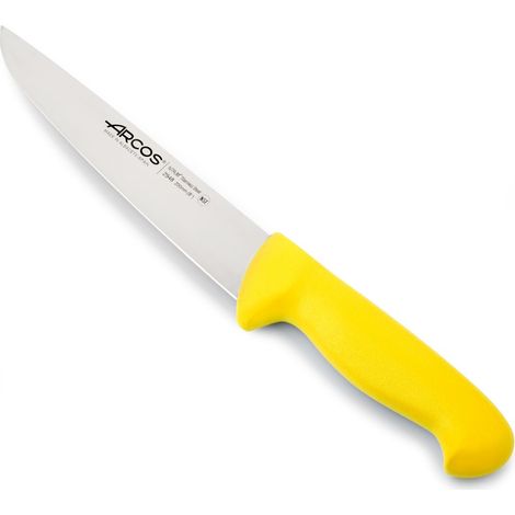 Fleischermesser Arcos Farbe - Prof  294800 Edelstahl Nitrum und mango ergonomisches Polypropylen  gelbe und 20 cm Klinge, Vitrine (1/5)