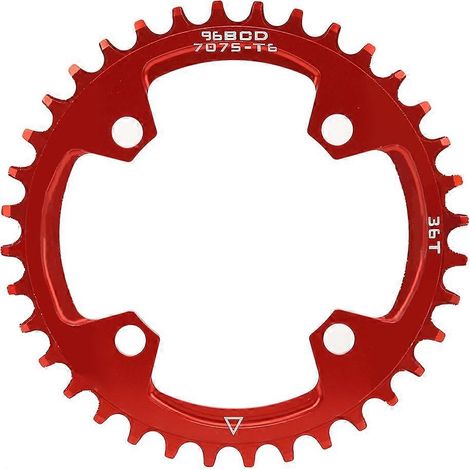 Couronne plate étroite-large 96BCD pour VTT, pignon rond de rechange, mono plateau vélo de montagne, réparation pièce aluminium (1/5)