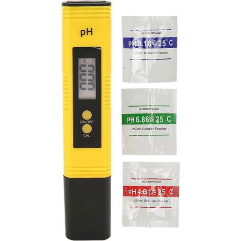pH-Tester, digitaler Stift, Tastenbedienung, großes Display, automatische Korrektur, Wasserzähler für Pools