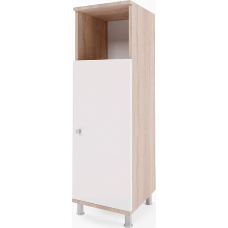 Meuble salle de bain Fynn, Sonoma/blanc, 30x95cm, Vicco (1/5)