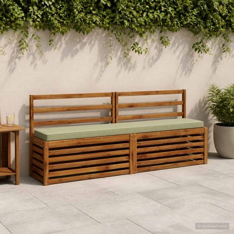 vidaXL Cojines para banco de 2 piezas VUGHT 2 pcs 100% Poliéster (1/5)