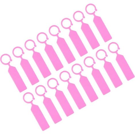 QAZQA 40 Pcs Arborescences Étiquettes de Plante en Plastique Enveloppement Étanche des Marqueurs de Plantes Suspendus Étiquettes de Pépinière de Jardin Épouvantes pour Extérieur(rose) (1/5)