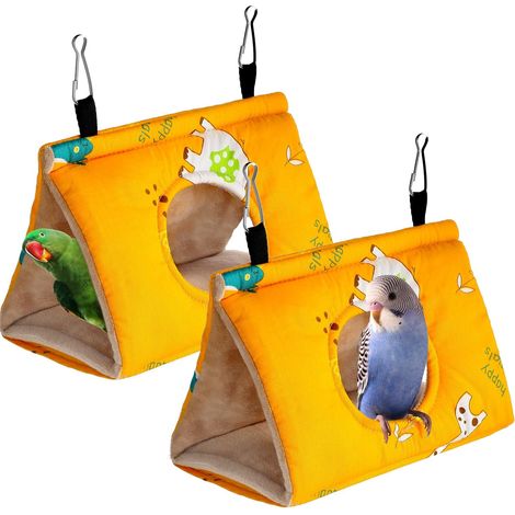 SAYTAY 2 Stück winterwarme Vogelbetten, Vogelhauskäfige, Vogelhaus (1/5)