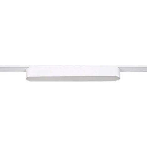 Foco carril SNOW SLIM 252mm 48V, 12W, 90º, blanco, Blanco cálido (1/5)