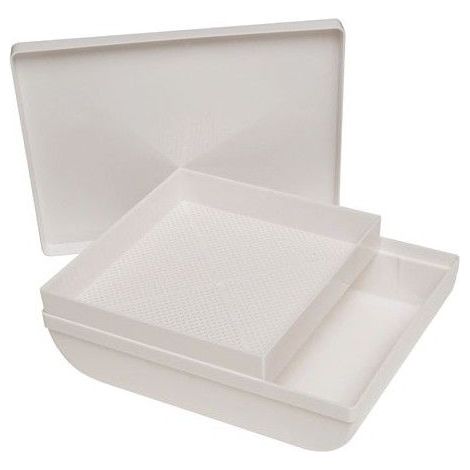 Setaccio per farina in plastica con coperchio