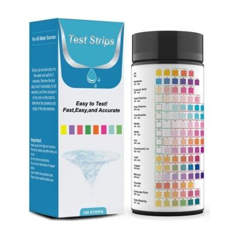 16 in 1 Drinking Water Test Kit Professional Hardness Test Kits, Tap and Well Water Test Strips (1/4)