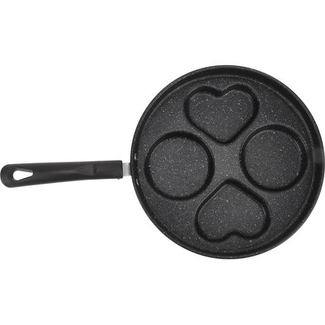 Eierpfanne, 4 Tassen, Antihaftbeschichtung, gleichmäßige Hitzeverteilung, Gusseisenpfanne für Frühstück, Pfannkuchen, Speck und Burger (1/5)