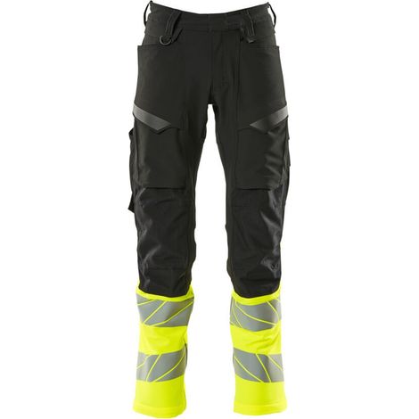 Mascot Hose mit Knietaschen 19879-711-0917 Gr. 90C51 schwarz/hi-vis gelb (1/4)