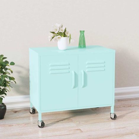 336266 vidaXL Storage Cabinet Mint 60x35x56 cm Steel (1/5)