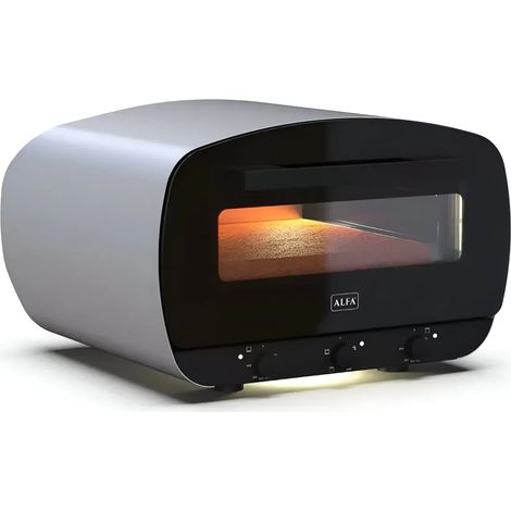 Forno per Pizza Elettrico 2100W 4 Modalità Cottura Grigio da Casa (1/4)