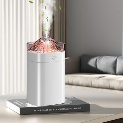 Mini humidificateur portable, humidificateur compact de 400 ml, prend en charge deux modes : mode de pulvérisation large, (blanc) (1/5)