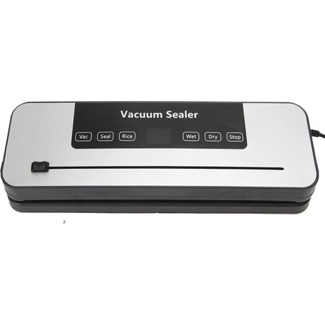 Machine de Mise sous Vide Alimentaire 100W - 5 en 1 Multifonction - Coupe-Sac Intégré - Compacte - Lot de 10 Sacs - Blanche