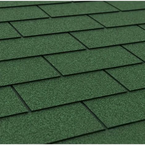 Tegole bituminose TRIO, copertura bituminosa di colore verde 3 m2, Timbela T-GREEN