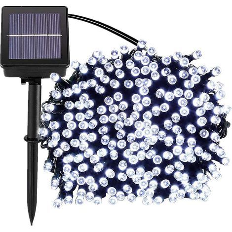 30 m lange Solar-Lichterkette mit 300 LEDs, 8 Modi, wasserdicht, weißes Licht, Außendekoration für Garten, Terrasse, Balkon, Fenster, Zaun, Baum, Weihnachten, Hochzeiten, Lichterketten (1/5)