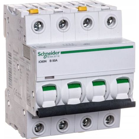Interrupteur Schneider Electric ic60n-b50-4 50 A 6 kA