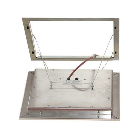 Panneau chauffant plafond infrarouge à encastrer 770 W, 618 x 618 x 42 mm