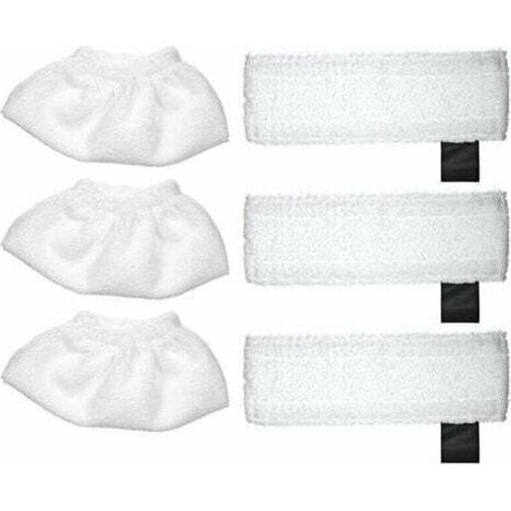 Convient pour le nettoyeur vapeur Karcher SC2 / SC3 / SC4 / SC5, tissu de couverture 3 pieces et chiffon de sol 3 pieces (1/4)