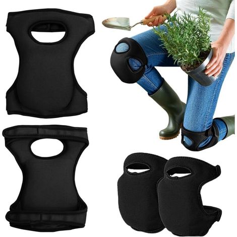 (Black) Gardening Knee Pad, Set of 2 Gardening Knee Brace, Anti-Collision Thickened Breathable Knee Pads, for Kneeling Work and Increased Comfort