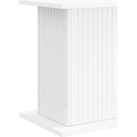 Support pour plantes blanc, 30,5 x 30 x 43 cm, bois d'ingénierie. (1/5)