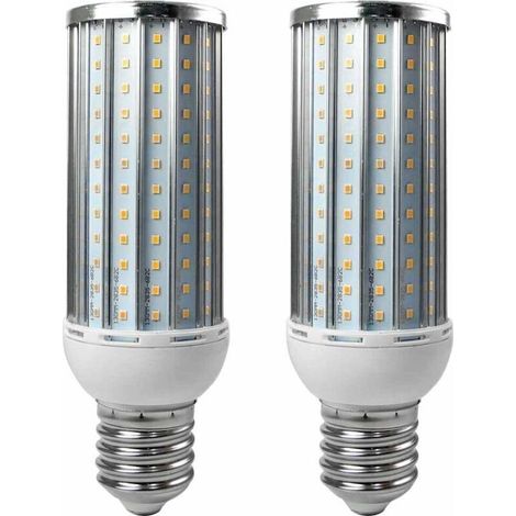 Confezione da 2 lampadine LED E40 da 50W, in lega di alluminio, luce bianca fredda, 192x2835 SMD, AC 110/220V.