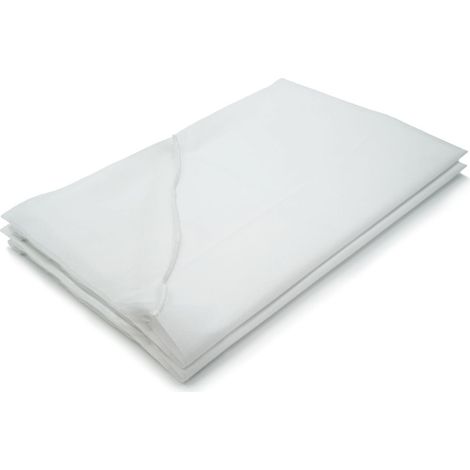 Lot de 2 alèses imperméables jetables avec élastiques Blanc 160x200 cm