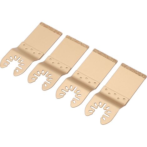 Lame de scie oscillante diamantée en carbure cémenté (lot de 4), 3,3 cm (1,3 po), pour outil multifonction en bois. (1/5)