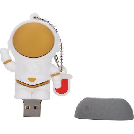 Schneller USB-Stick mit 16 GB, 32 GB, 64 GB und 128 GB Speicher, USB 2.0-Schnittstelle, Hot-Swap-fähig, klein und tragbar, Astronauten- und Meteoriten-Design, 128 GB (1/5)