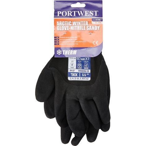 Portwest A146BKRXXL Guanto Invernale Artic, Nero, XXL/11 (1/5)