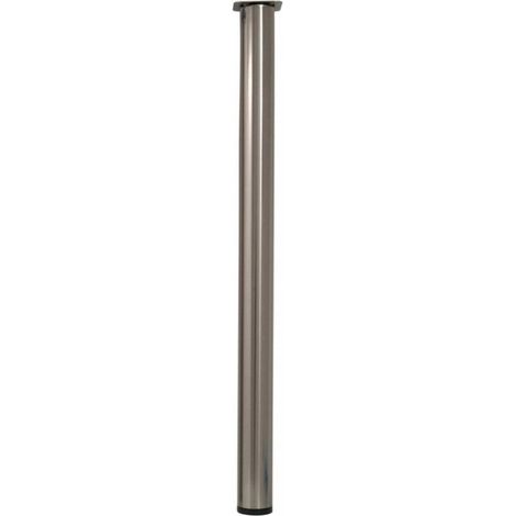 Piede rotondo cromato, altezza 820 mm