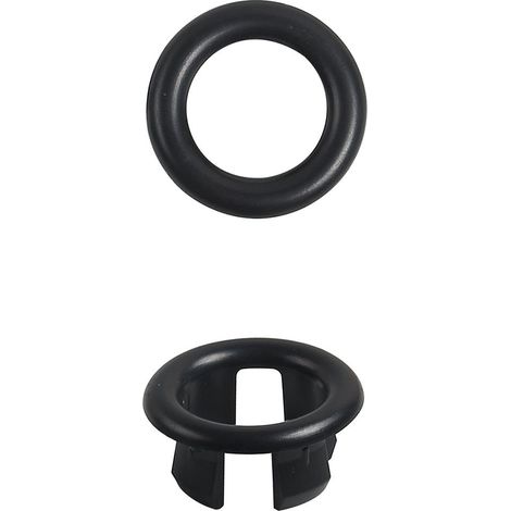 Architeckt Bathroom Basin Sink Overflow Hole Cover - Matt Black (1/2)