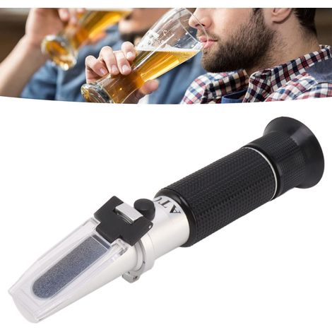 Réfractomètre portatif en aluminium 10-30 %, mesureur de douceur, mesureur de concentration de fluide de coupe, saccharimètre, mesureur de sucre (1/5)