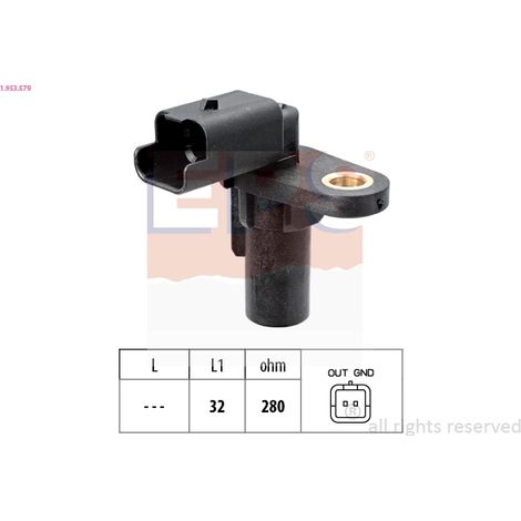 Capteur d'angle, vilebrequin EPS 1.953.579 NISSAN 23750-00Q0D 23750-00QAF