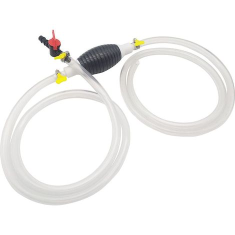 Pompe D'Amorçage Manuelle Portable, Pompe À Carburant Manuelle Universelle, Pompe De Vidange Du Moteur, Pompe À Eau Manuelle, Transfert De Fluide À Siphon À Haut Débit, Avec Régulateur De Débit (2 M) (1/5)