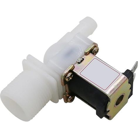 Électrovanne en plastique, G3/4 N/C, électrovanne magnétique, raccord rapide, soupape d'admission pour lave-vaisselle et machine à laver - DC 12 V (1/5)