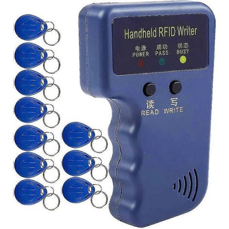 Duplicateur/Programmeur portable de cartes d'identification RFID 125 kHz avec 10 unités (1/5)